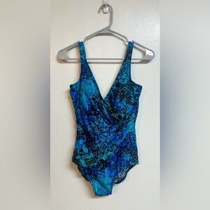 Miraclesuit Swimwear Tummy Control One Piece Swimsuit Size 12 NWOT